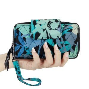 Vera Bradley Bag Camofloral Print Wallet Wristlet ID Case Clutch WOMEN'S WOMAN'S